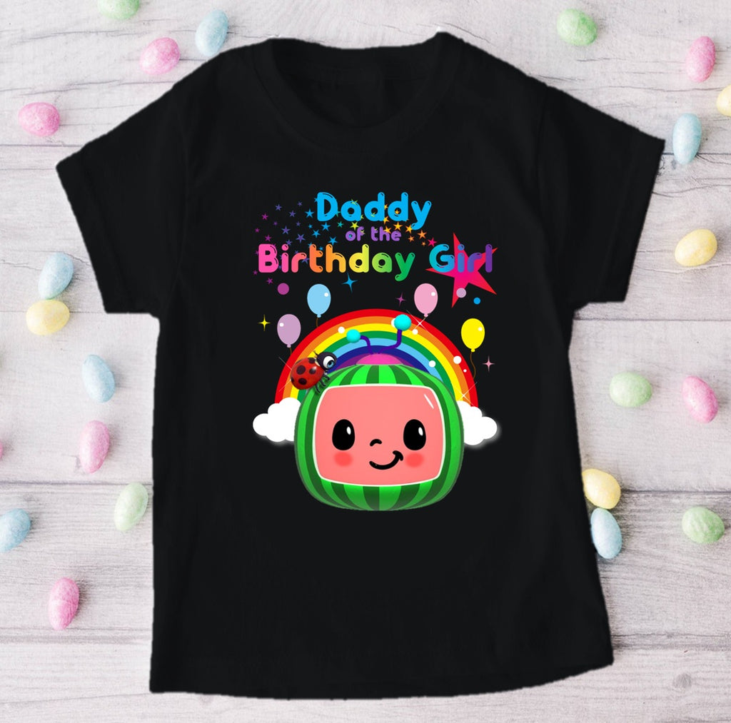 CoComelon Girl Bella Personalized Custom Black Family T-Shirt or Onesie Pack Theme Cake Smash Birthday Party