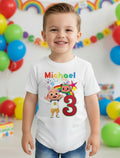 CoComelon Boy JJ Personalized Custom White T-Shirt or Onesie Theme Cake Smash Birthday Party