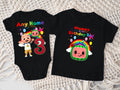 CoComelon Boy JJ Personalized Custom Black Family T-Shirt or Onesie Pack Theme Cake Smash Birthday Party