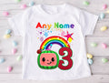 CoComelon Boys TV Melon Personalized Custom White T-Shirt or Onesie Theme Cake Smash Birthday Party