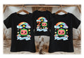 CoComelon TV Boys Personalized Custom Black Family T-Shirt or Onesie Pack Theme Cake Smash Birthday Party