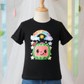 CoComelon TV Boys Personalized Custom Black T-Shirt or Onesie Theme Cake Smash Party