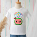 CoComelon TV Girls Personalized Custom White T-Shirt or Onesie Theme Cake Smash Party