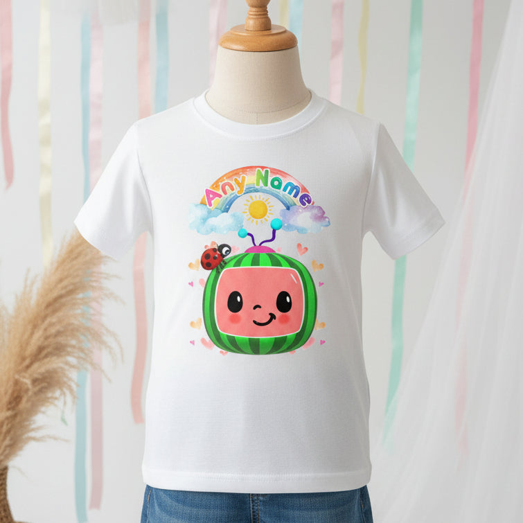 CoComelon TV Tutu Set Girls Personalized Custom Rainbow Knots Tutu Outfit Dress Theme Cake Smash Party