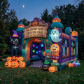 Spooky Creature Cafe Theme Premium 10' x 10' Halloween Haunted House Inflatable Blow Up Walk-Through Archway Experience Decor Prop