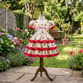 Curious George Girls Personalized Custom Tiered Ruffle Dress Ribbon Trim Theme Cake Smash Birthday Party