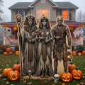 Life Size Cursed Mummies Characters Premium Freestanding Halloween Cutouts Yard Sign Decor Party Prop
