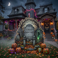 Life Size Cursed Graveyard Premium Freestanding Halloween Cutouts Yard Sign Decor Party Prop
