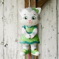 Premium Handmade 30-Inch Daniel Tiger Caterina Character Pull-String Piñata Table Decor Party Centerpiece