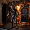 6' Twisted Wonderland / Dark Fairy Tales Flesh-Craving Marionette Figure Music Lights Motion Sensor Halloween Home Decor Accent Yard Prop