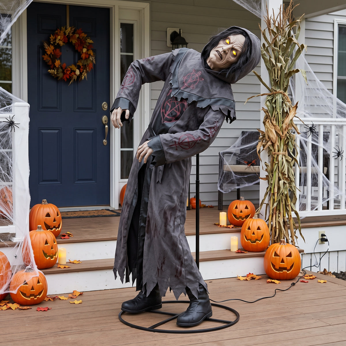6' Demonic Cult Compound The Possessed Vessel Figure Music Lights Motion Sensor Halloween Home Decor Accent Yard Prop
