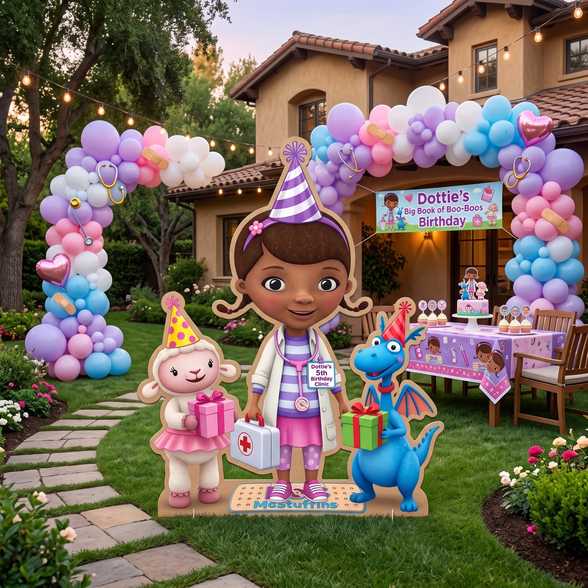 Life Size Doc McStuffins Character Premium Freestanding Cutouts Yard Sign Decor Party Prop