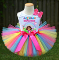 Dora the Explorer Tutu Set Girls Personalized Custom Rainbow Tutu Outfit Dress Theme Cake Smash Birthday Party