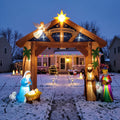 10-Foot Giant Outdoor Illuminated Walkthrough The First Christmas Nativity Inflatable Archway Christmas Decor