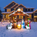 The Traditional Nativity First Christmas Colossal 10-Foot Illuminated Holiday Archway Inflatable Scene Christmas Decor Yard Prop