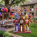 Life Size FNAF Five Nights at Freddy's Group Character Premium Freestanding Cutouts Yard Sign Decor Party Prop