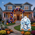 Life Size Cute Ghosts Character Premium Freestanding Halloween Cutouts Yard Sign Decor Party Prop