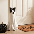 20" Ghost Statue with Black Bow Home Halloween Decor Prop