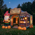 Gnome Bazaar Theme Premium 10' x 10' Halloween Haunted House Inflatable Blow Up Walk-Through Archway Experience Decor Prop