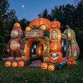 Enchanted Pumpkin Garden Theme Premium 10' x 10' Halloween Haunted House Inflatable Blow Up Walk-Through Archway Experience Decor Prop