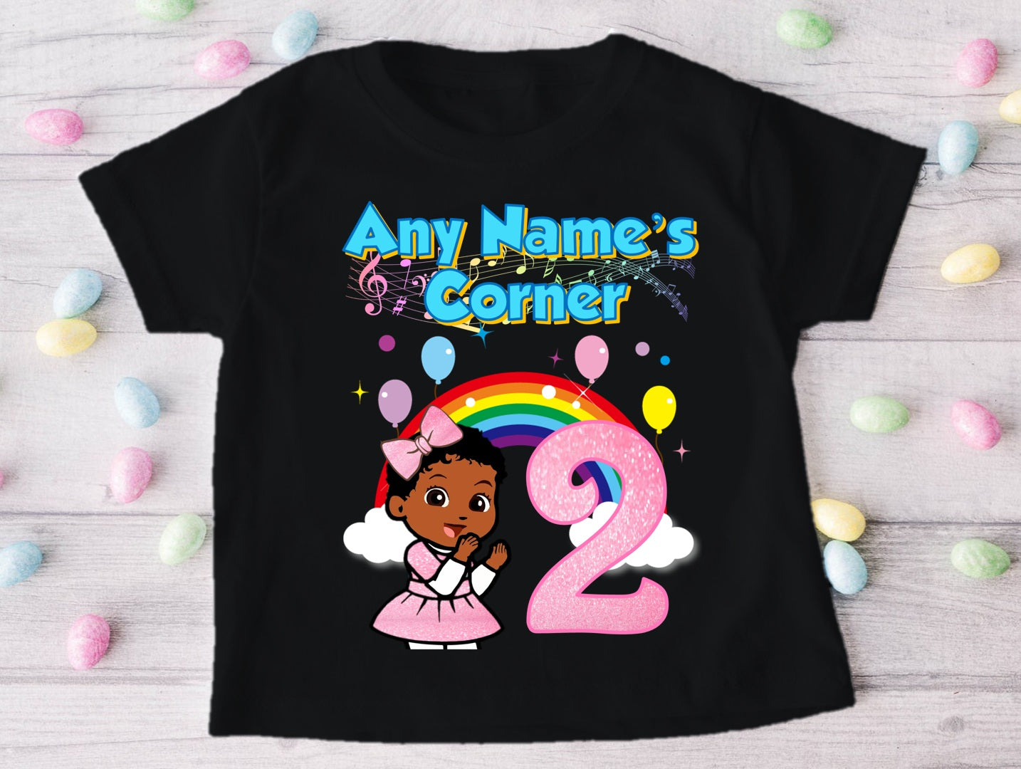 Gracie's Corner Baby Cece Personalized Custom Black Family T-Shirt or Onesie Pack Theme Cake Smash Birthday Party