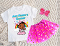 Gracie's Corner Baby Cece Tutu Set Girls Personalized Custom Hot Pink Gold Polka Dots Tutu Outfit Dress Theme Cake Smash Party