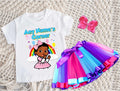 Gracie's Corner Baby Cece Tutu Set Girls Personalized Custom Hot Pink Blue Purple Ribbon Tutu Outfit Dress Theme Cake Smash Party