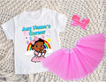 Gracie's Corner Baby Cece Tutu Set Girls Personalized Custom Pink 3 Layer Tutu Outfit Dress Theme Cake Smash Party