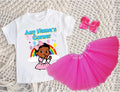 Gracie's Corner Baby Cece Tutu Set Girls Personalized Custom Hot Pink 3 Layer Tutu Outfit Dress Theme Cake Smash Party