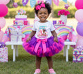 Gracie's Corner Tutu Set Girls Personalized Custom Purple Hot Pink Knots Tutu Outfit Dress Theme Cake Smash Birthday Party