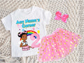 Gracie's Corner Pink Bow Tutu Set Girls Personalized Custom Pink Gold Polka Dots Tutu Outfit Dress Theme Cake Smash Birthday Party