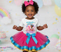 Gracie's Corner Tutu Set Girls Personalized Custom Hot Pink Blue Yellow Ribbon Trim Tutu Outfit Dress Theme Cake Smash Birthday Party