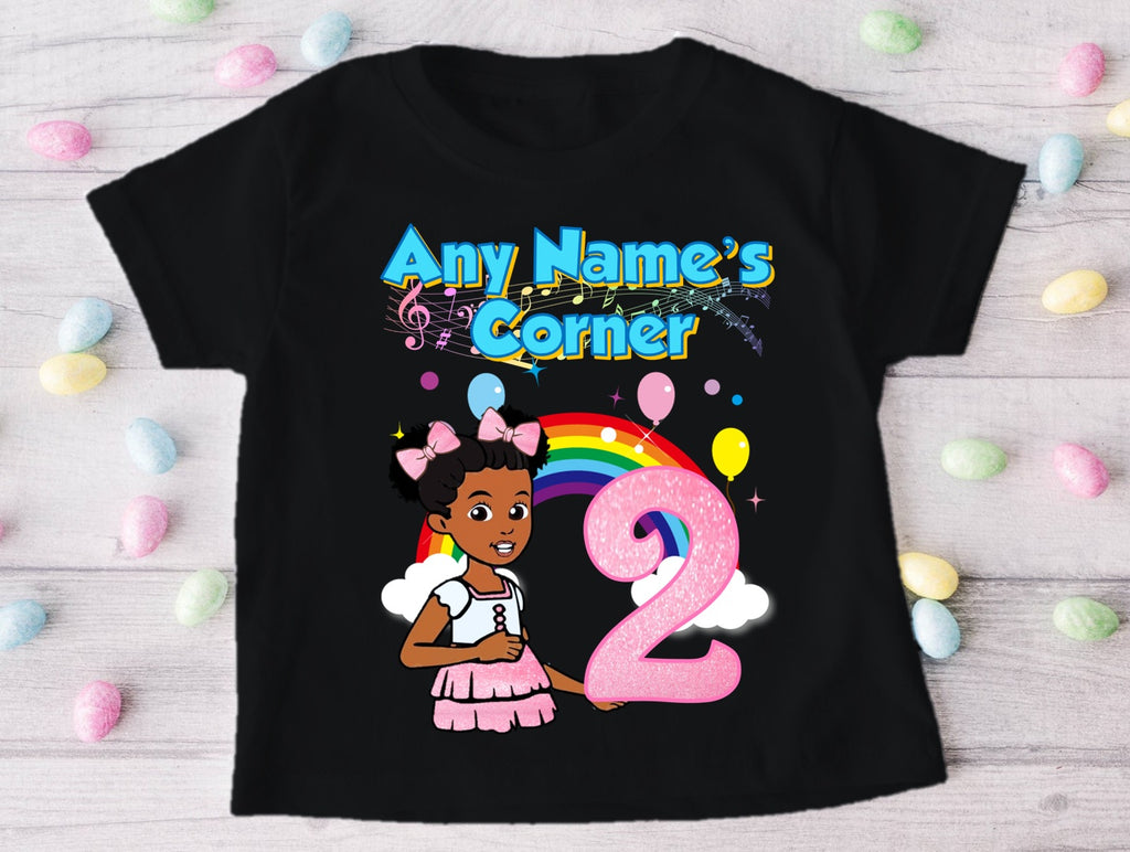 Gracie's Corner Pink Bow Personalized Custom Black Family T-Shirt or Onesie Pack Theme Cake Smash Birthday Party