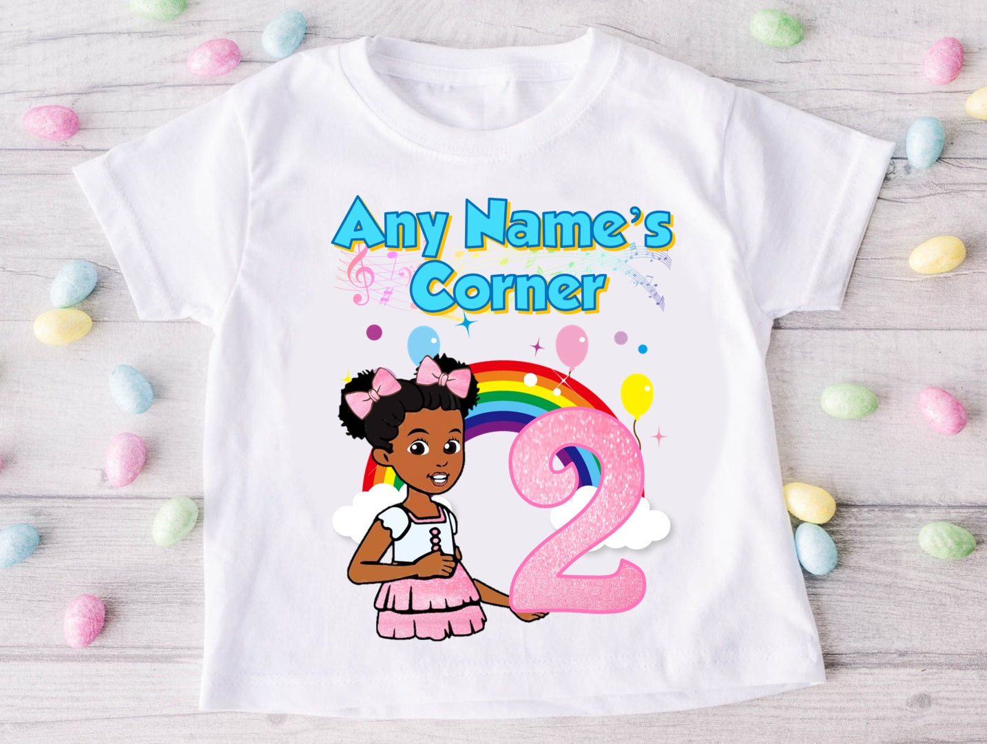 Gracie's Corner Pink Bow Tutu Set Girls Personalized Custom Rainbow Ribbon Tutu Outfit Dress Theme Cake Smash Birthday Party