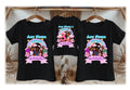 Gracie's Corner Personalized Custom Black Family T-Shirt or Onesie Pack Theme Cake Smash Birthday Party