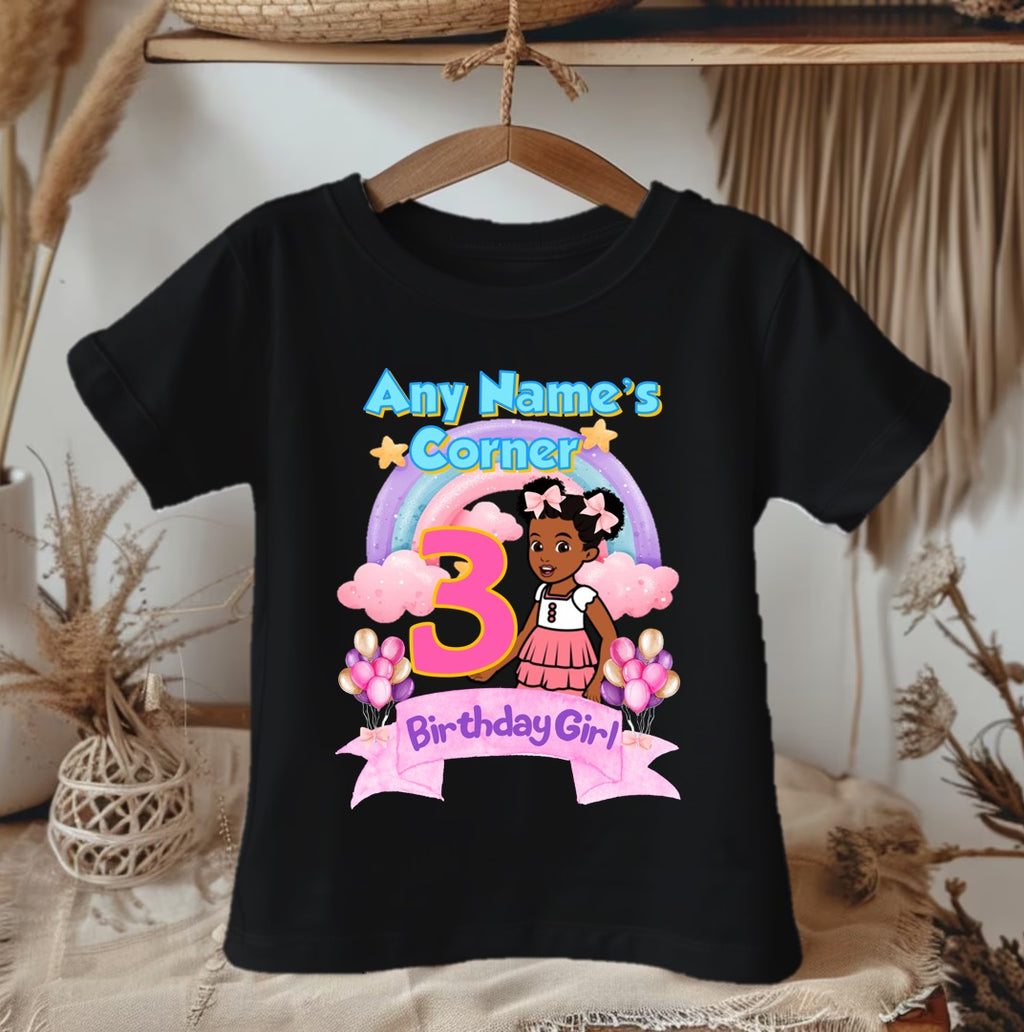 Gracie's Corner Personalized Custom Black Family T-Shirt or Onesie Pack Theme Cake Smash Birthday Party
