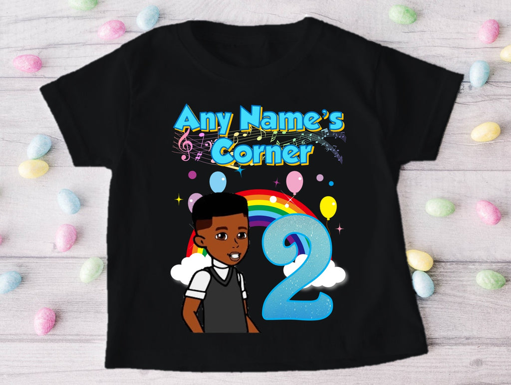 Gracie's Corner Boy Zyron Personalized Custom Black Family T-Shirt or Onesie Pack Theme Cake Smash Birthday Party