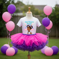 Gracie's Corner Tutu Set Girls Personalized Custom Hot Pink Purple Tutu Outfit Dress Theme Cake Smash Party