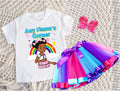 Gracie's Corner Pink Bow Tutu Set Girls Personalized Custom Hot Pink Blue Purple Ribbon Tutu Outfit Dress Theme Cake Smash Party
