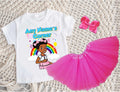 Gracie's Corner Pink Bow Tutu Set Girls Personalized Custom Hot Pink 3 Layer Tutu Outfit Dress Theme Cake Smash Party