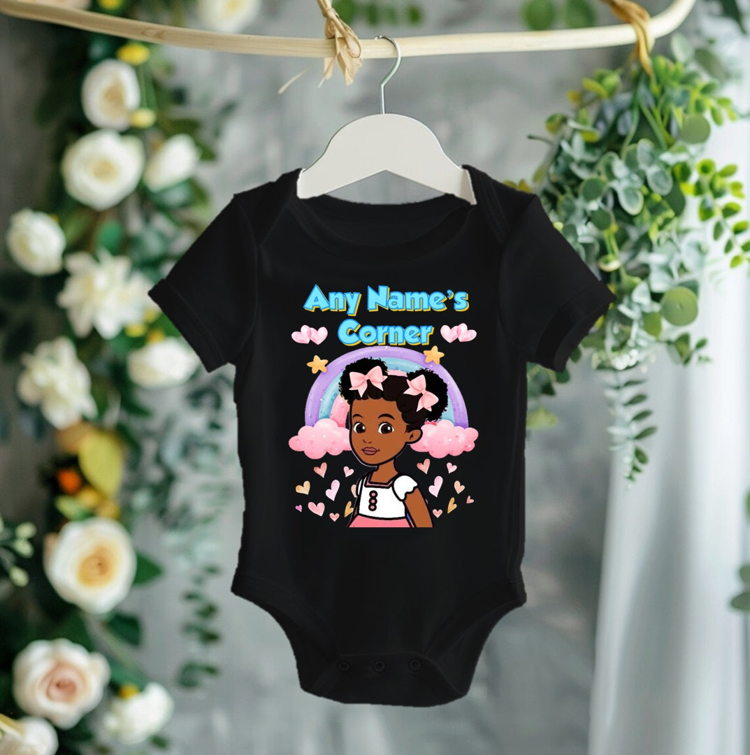 Gracie's Corner Personalized Custom Black T-Shirt or Onesie Theme Cake Smash Party