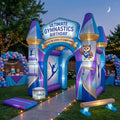 Gymnastics Theme Premium 10' x 10' Birthday House Inflatable Blow Up Walk-Through Archway Experience Decor Prop