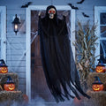 6' Hanging Skeleton Ghost Grim Reaper Glowing Eyes Halloween Home Decor Accent Yard Prop