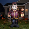 6' Haunted Hotel Unhinged Caretaker Yard Halloween Inflatable Blow Up Decor Prop