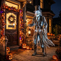 6' Animated Victorian Haunted Mansion The Phantom Lord Figure Music Lights Motion Sensor Halloween Home Decor Accent Yard Prop