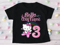 Hello Kitty Ballerina Ballet Personalized Custom Black T-Shirt or Onesie Theme Cake Smash Birthday Party
