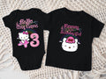 Hello Kitty Ballerina Ballet Personalized Custom Black Family T-Shirt or Onesie Pack Theme Cake Smash Birthday Party