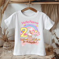 Hello Kitty & Friends Personalized Custom White T-Shirt or Onesie Theme Cake Smash Birthday Party