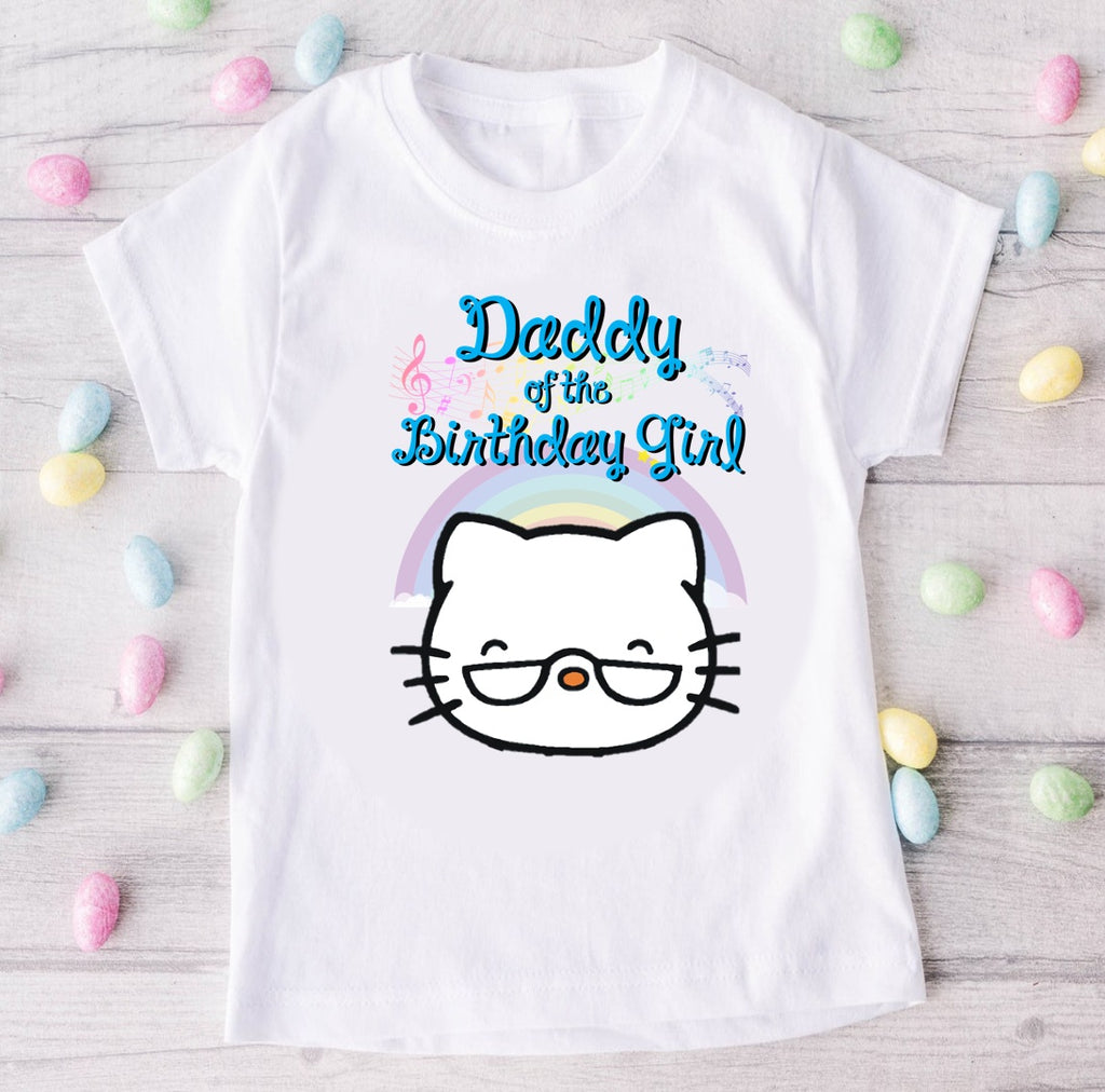 Hello Kitty Ballerina Ballet Personalized Custom White Family T-Shirt or Onesie Pack Theme Cake Smash Birthday Party
