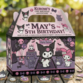 (Pack of 6) Hello Kitty Kuromi Custom Personalized Birthday Party Favor Gable Treat Boxes
